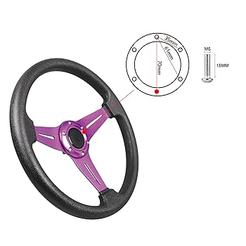 Don Amazon.com: YEHICY Auto Racing Flat Steering Wheel with
